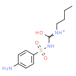 ChemSpider 2D Image | N-{[(4-Aminophenyl)sulfonyl]carbamoyl}-1-butanaminium | C11H18N3O3S