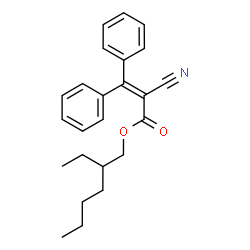 ChemSpider 2D Image | 2-Ethylhexyl 2-cyano-3,3-diphenylacrylate | C24H27NO2