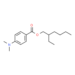 ChemSpider 2D Image | 2-Ethylhexyl 4-(dimethylamino)benzoate | C17H27NO2
