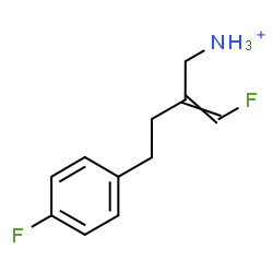 ChemSpider 2D Image | 2-(Fluoromethylene)-4-(4-fluorophenyl)-1-butanaminium | C11H14F2N