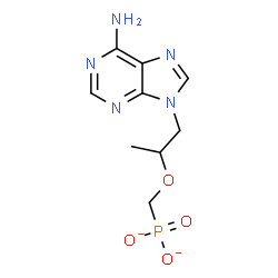 ChemSpider 2D Image | 9-[(2S)-2-(phosphonatomethoxy)propyl]purin-6-amine | C9H12N5O4P