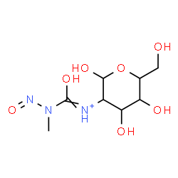 ChemSpider 2D Image | 2-Deoxy-2-{[methyl(nitroso)carbamoyl]ammonio}hexopyranose | C8H16N3O7