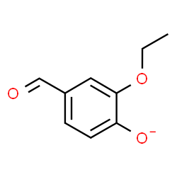 ChemSpider 2D Image | 2-Ethoxy-4-formylphenolate | C9H9O3
