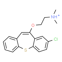 ChemSpider 2D Image | 2-[(8-Chlorodibenzo[b,f]thiepin-10-yl)oxy]-N,N-dimethylethanaminium | C18H19ClNOS
