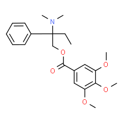 ChemSpider 2D Image | 2-(Dimethylamino)-2-phenylbutyl 3,4,5-trimethoxybenzoate | C22H29NO5