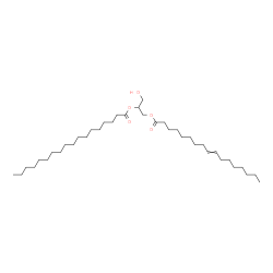 ChemSpider 2D Image | 1-(9-Heptadecenoyloxy)-3-hydroxy-2-propanyl stearate | C38H72O5