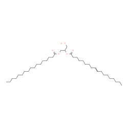 ChemSpider 2D Image | 1-(Heptadecanoyloxy)-3-hydroxy-2-propanyl 9-octadecenoate | C38H72O5