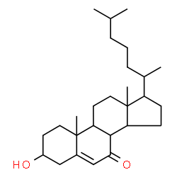 ChemSpider 2D Image | 3-Hydroxycholest-5-en-7-one | C27H44O2