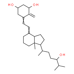 ChemSpider 2D Image | 9,10-Secocholesta-5,7,10-triene-1,3,24-triol | C27H44O3