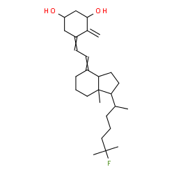 ChemSpider 2D Image | 25-Fluoro-9,10-secocholesta-5,7,10-triene-1,3-diol | C27H43FO2