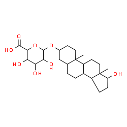 ChemSpider 2D Image | 17-Hydroxyandrostan-3-yl hexopyranosiduronic acid | C25H40O8
