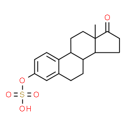 ChemSpider 2D Image | 17-Oxoestra-1(10),2,4-trien-3-yl hydrogen sulfate | C18H22O5S