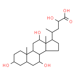 ChemSpider 2D Image | 3,7,12,23-Tetrahydroxycholan-24-oic acid | C24H40O6