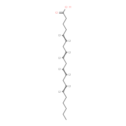 ChemSpider 2D Image | (5,6,8,9,11,12,14,15-~2~H_8_)-5,8,11,14-Icosatetraenoic acid | C20H24D8O2
