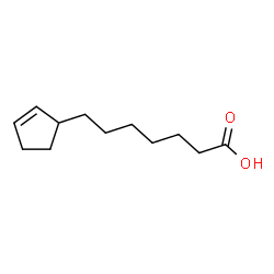 ChemSpider 2D Image | 7-(2-Cyclopenten-1-yl)heptanoic acid | C12H20O2