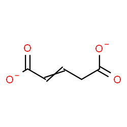 ChemSpider 2D Image | (2E)-2-Pentenedioate | C5H4O4