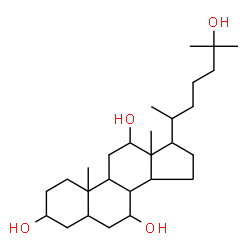 ChemSpider 2D Image | Cholestane-3,7,12,25-tetrol | C27H48O4