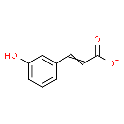 ChemSpider 2D Image | (2E)-3-(3-Hydroxyphenyl)acrylate | C9H7O3