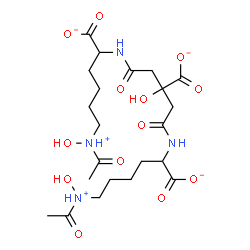 ChemSpider 2D Image | 3,12,21-Trihydroxy-2,10,14,22-tetraoxo-9,15-diaza-3,21-diazoniatricosane-8,12,16-tricarboxylate | C22H35N4O13