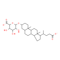 ChemSpider 2D Image | 3-(Hexopyranuronosyloxy)cholan-24-oate | C30H46O9