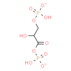 ChemSpider 2D Image | 2-Hydroxy-1-oxo-1,3-propanediyl bis[hydrogen (phosphate)] | C3H6O10P2