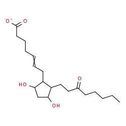 ChemSpider 2D Image | 9,11-Dihydroxy-15-oxoprost-5-en-1-oate | C20H33O5