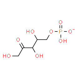 ChemSpider 2D Image | 5-O-(Hydroxyphosphinato)pent-2-ulosato(4-) | C5H10O8P