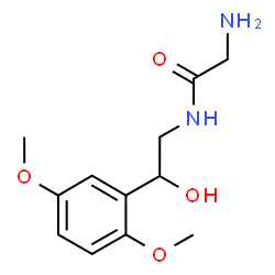 ChemSpider 2D Image | N-[2-(2,5-Dimethoxyphenyl)-2-hydroxyethyl]glycinamidato | C12H18N2O4