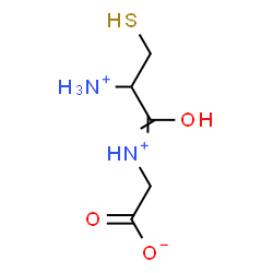 ChemSpider 2D Image | [(2-Ammonio-3-sulfanylpropanoyl)ammonio]acetate | C5H11N2O3S