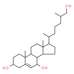 ChemSpider 2D Image | Cholest-5-ene-3,7,26-triol | C27H46O3