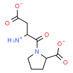 ChemSpider 2D Image | 1-(2-Ammonio-3-carboxylatopropanoyl)-2-pyrrolidinecarboxylate | C9H13N2O5