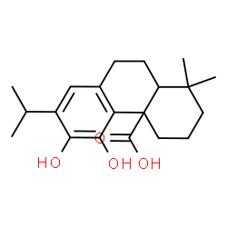 ChemSpider 2D Image | 11,12-Dihydroxyabieta-8,11,13-trien-20-oic acid | C20H28O4