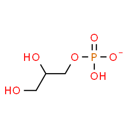ChemSpider 2D Image | 2,3-Dihydroxypropyl hydrogen phosphate | C3H8O6P