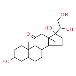ChemSpider 2D Image | 3,17,20,21-Tetrahydroxypregnan-11-one | C21H34O5