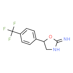 ChemSpider 2D Image | 5-[4-(Trifluoromethyl)phenyl]-4,5-dihydro-1,3-oxazol-2-amine | C10H9F3N2O
