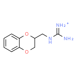 ChemSpider 2D Image | [(2,3-Dihydro-1,4-benzodioxin-2-ylmethyl)amino](imino)methanaminium | C10H14N3O2