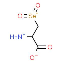 ChemSpider 2D Image | (2-Ammonio-2-carboxylatoethyl)(dioxido)-lambda~6~-selanyl | C3H6NO4Se