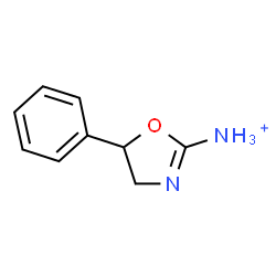 ChemSpider 2D Image | 5-Phenyl-4,5-dihydro-1,3-oxazol-2-aminium | C9H11N2O