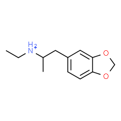 ChemSpider 2D Image | 1-(1,3-Benzodioxol-5-yl)-N-ethyl-2-propanaminium | C12H18NO2