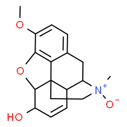ChemSpider 2D Image | 10-Methoxy-4-methyl-12-oxa-4-azapentacyclo[9.6.1.0~1,13~.0~5,17~.0~7,18~]octadeca-7(18),8,10,15-tetraen-14-ol 4-oxide | C18H21NO4