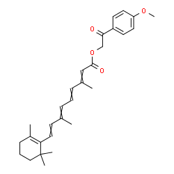 ChemSpider 2D Image | O~15~-[2-(4-Methoxyphenyl)-2-oxoethyl]retinoic acid | C29H36O4