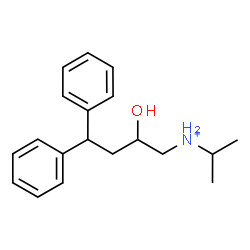 ChemSpider 2D Image | 2-Hydroxy-N-isopropyl-4,4-diphenyl-1-butanaminium | C19H26NO
