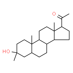 ChemSpider 2D Image | 3-Hydroxy-3-methylpregnan-20-one | C22H36O2