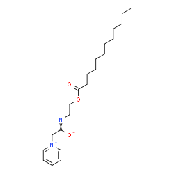 ChemSpider 2D Image | N-[2-(Dodecanoyloxy)ethyl]-2-(1-pyridiniumyl)ethanimidate | C21H34N2O3
