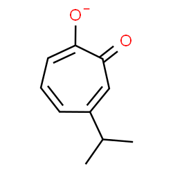 ChemSpider 2D Image | 5-Isopropyl-7-oxo-1,3,5-cycloheptatrien-1-olate | C10H11O2