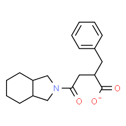 ChemSpider 2D Image | 2-Benzyl-4-(octahydro-2H-isoindol-2-yl)-4-oxobutanoate | C19H24NO3