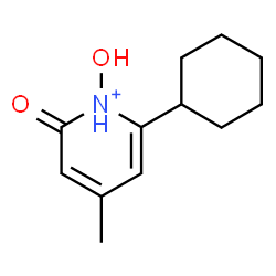 ChemSpider 2D Image | 6-Cyclohexyl-1-hydroxy-4-methyl-2-oxo-1,2-dihydropyridinium | C12H18NO2