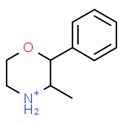 ChemSpider 2D Image | 3-Methyl-2-phenylmorpholin-4-ium | C11H16NO