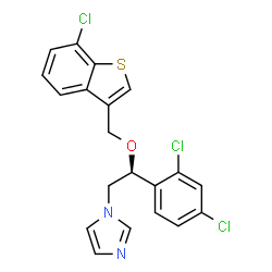 ChemSpider 2D Image | (S)-Sertaconazole | C20H15Cl3N2OS