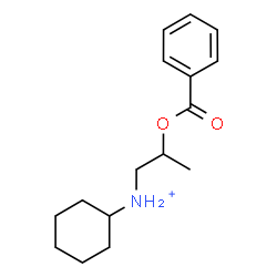 ChemSpider 2D Image | N-[2-(Benzoyloxy)propyl]cyclohexanaminium | C16H24NO2